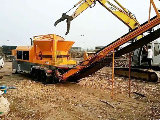 圓盤(pán)式綜合破碎機(jī)現(xiàn)場(chǎng)